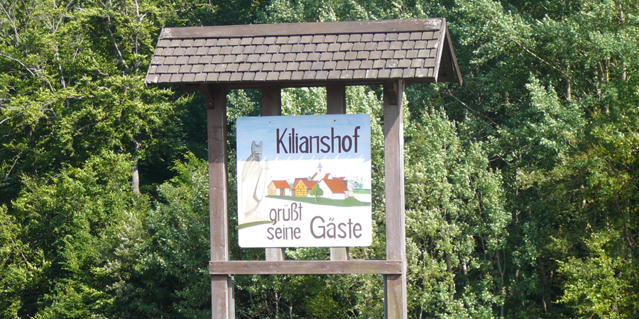 Ortsschild Kilianshof