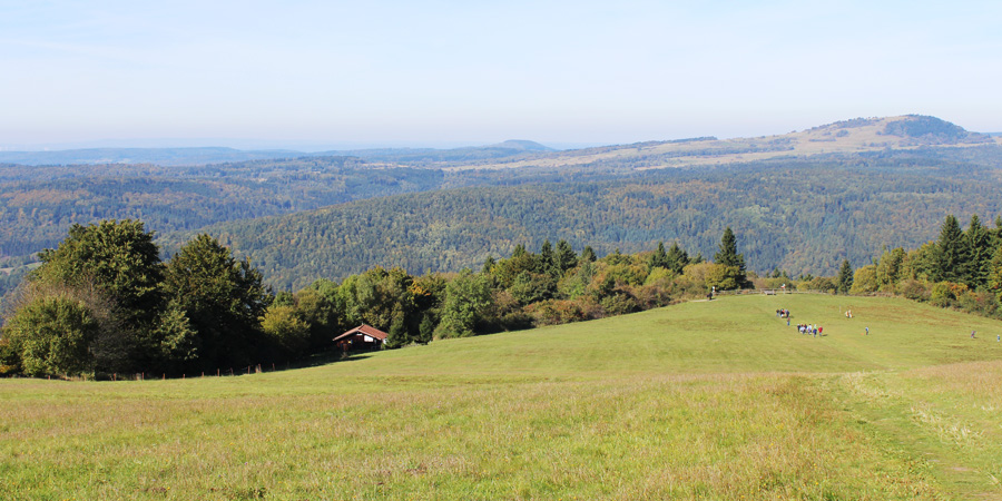 Wanderweg zum Berggasthaus Rhön